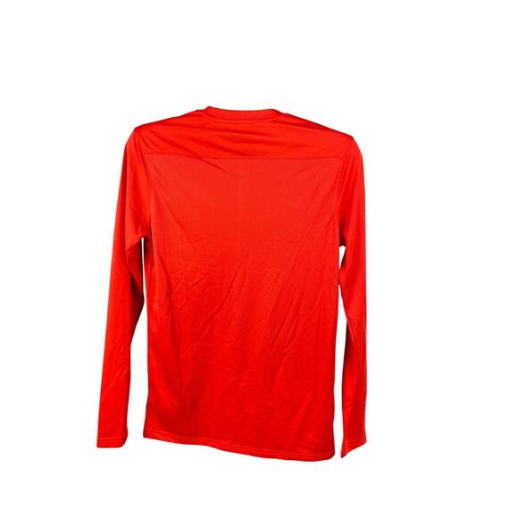 Nike Dri-FIT Long Sleeve Shirt Men’s Size M | Red Athletic Training Tee - Picture 3 of 7